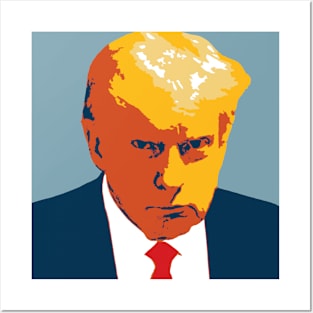 DONALD TRUMP POP ART MUG SHOT Posters and Art